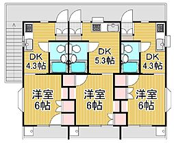 ユースハイツ 1DKの間取図画像