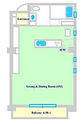 間取図画像 ワンルーム