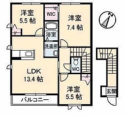 間取図画像 2LDK