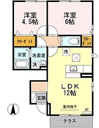 間取図画像 2LDK