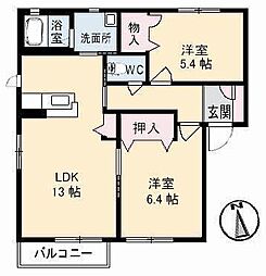 間取図画像 2LDK