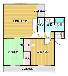 間取図画像 2LDK