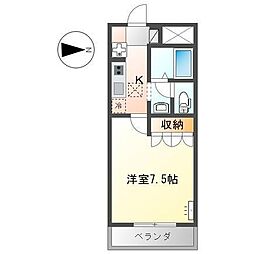 オレンジハウス・T 1Kの間取図画像