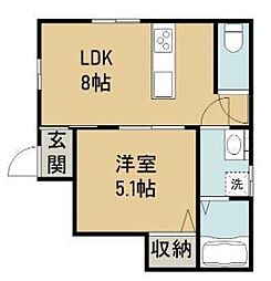ベルグレイヴィア新居浜駅前 1LDKの間取図画像