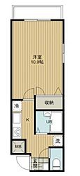 グリーンピアA 1Kの間取図画像