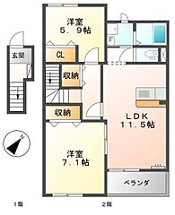 物件の間取り