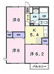 エトワール茜 3DKの間取図画像