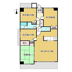 グランドール西条弐番館 4LDKの間取図画像
