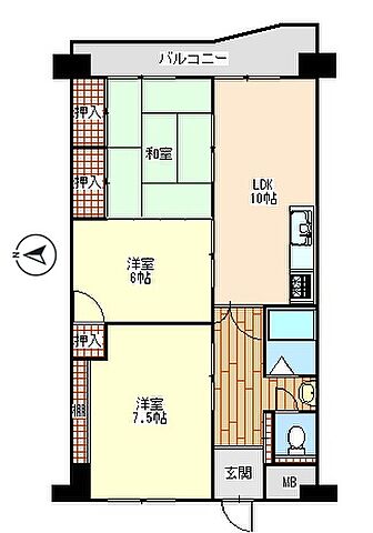 間取り 労住協第11ビル京町マンション 2階/-