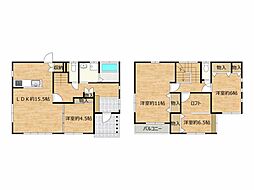 木田郡三木町井上 一戸建 リフォーム住宅 4SLDKの間取り