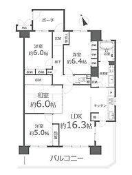 物件画像 アルファステイツ上之町II 3階 4LDK