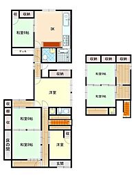 高松市高松町 一戸建 7DKの間取り