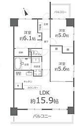 ダイアパレスロワイアル　栗林公園 12階 3LDK