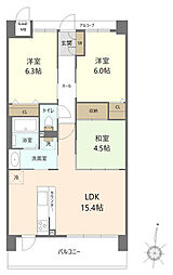 物件画像 アルファステイツ西町 2階 3LDK