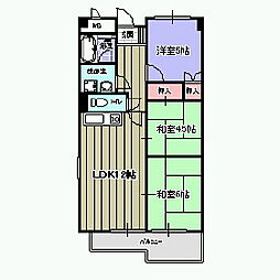 TKイーストヒルズ 3LDKの間取図画像