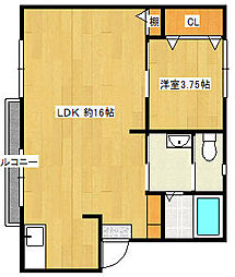 間取図画像 1LDK