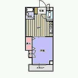 アーバンヴィラ松神子 1DKの間取図画像