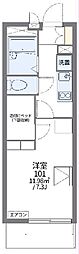 レオパレスグランコート瀬戸 1Kの間取図画像
