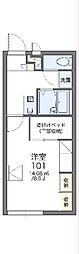 レオパレスサンハイム東雲 1Kの間取図画像