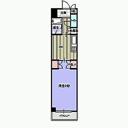 第7水野マンション 1DKの間取図画像