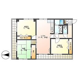 高知市一ツ橋町 3LDK 2F(角部屋・敷地内P2台目可) 2階