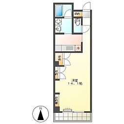 高知市升形　1K　2F（オートロック・南向・電停徒歩4分) 2階