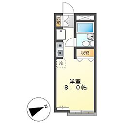 高知市寿町　1Ｒ　2Ｆ（角部屋・駐輪場） 2階/-