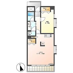 高知市北新田町 1LDK 3F(割引CP・角部屋・P有) 3階