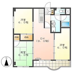高知市城山町 3DK 4F 4階