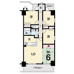 アルファステイツ桟橋通り3 4LDKの間取図画像