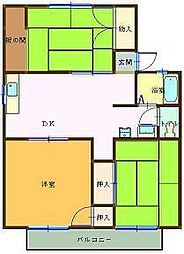 セジュール広見 3DKの間取図画像