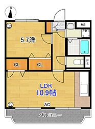 間取図画像 1LDK