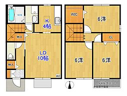 ディアコート札場C 3LDKの間取図画像