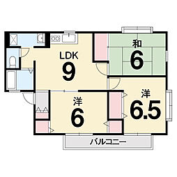 ファミール戸田 1階3DKの間取り