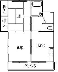 間取図画像 2DK