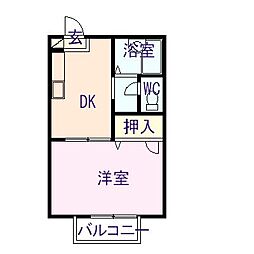 UrbanVilla 1DKの間取図画像