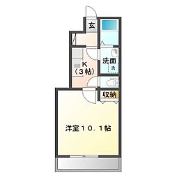 間取図画像 1K