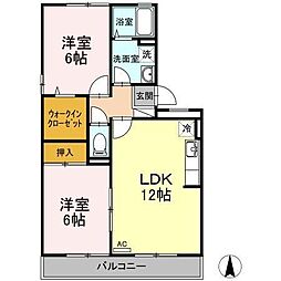 間取図画像 2LDK