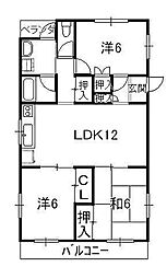 間取図画像 3LDK
