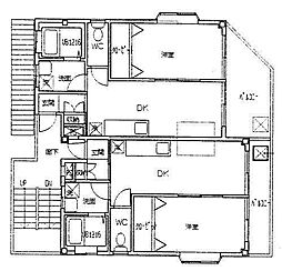 セリバテールノーブルマンション 2階1DKの間取り