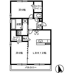 間取図画像 2LDK