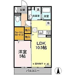 間取図画像 1LDK