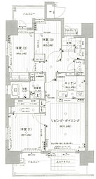 ロイヤルガーデンはりまや通り 3LDKの間取図画像