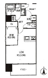 スペルビア勝山 1LDKの間取図画像