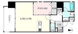 スペルビア勝山 1LDKの間取図画像