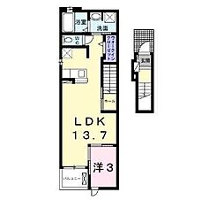 ベル・ヴィオラK5 1LDKの間取図画像
