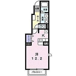 アニメート大町 1Kの間取図画像