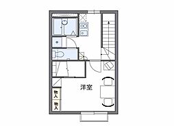 レオパレスいずみ 1Kの間取図画像