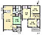 間取り：木造2階建て、4LDKです