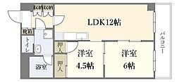 ヴェーネ長町 2LDKの間取図画像